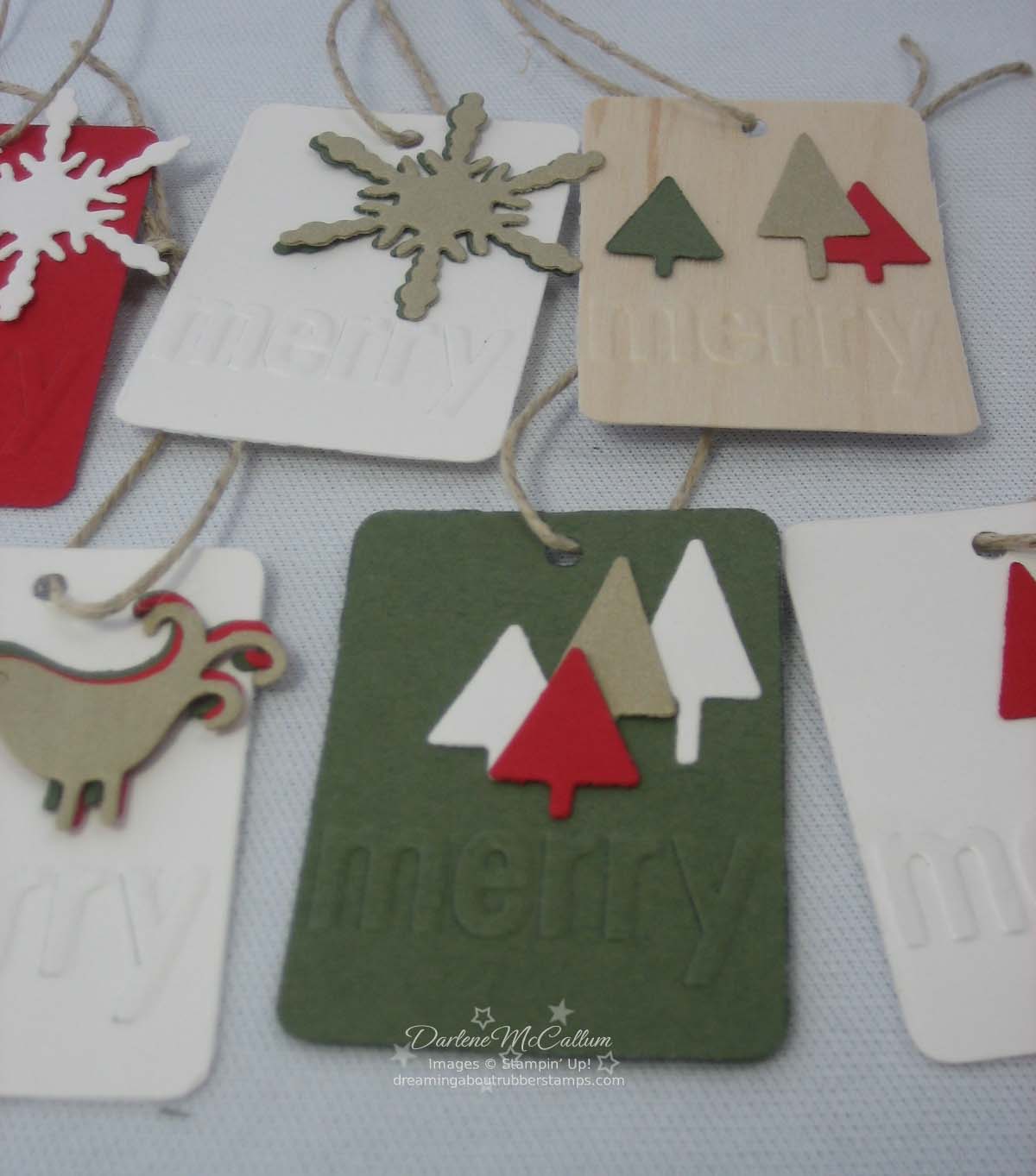 Stampin Up Merry Embosslit