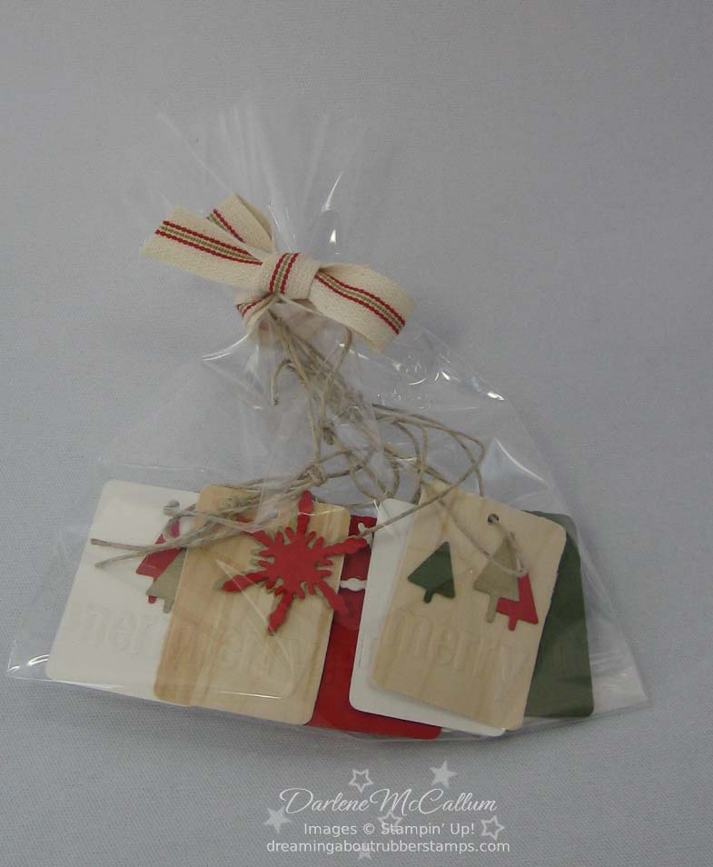 Stampin up Merry Tags