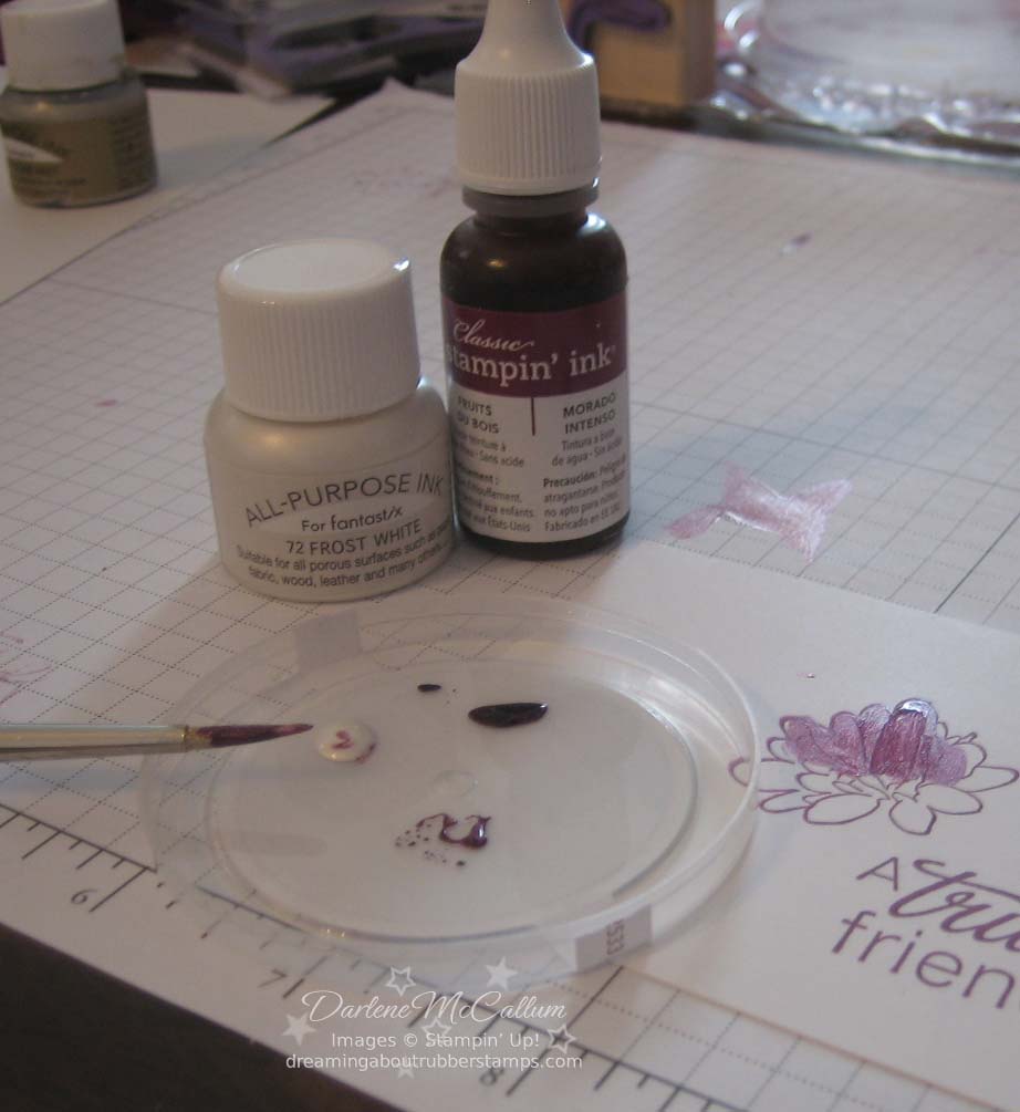 Stampin Up Shimmer Paint