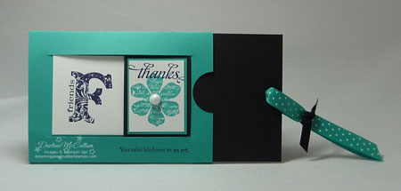 Stampin' up! Slider Card Open