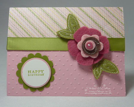 Sweet Pea Stitched Felt
