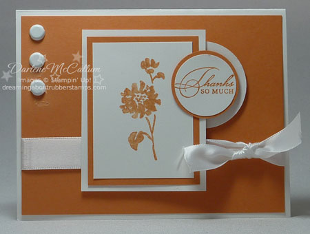 Stampin Up Watercolor Trio and Peach Parfait 