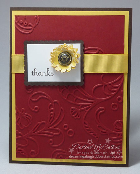 Stampin Up Elegant Lines Folder