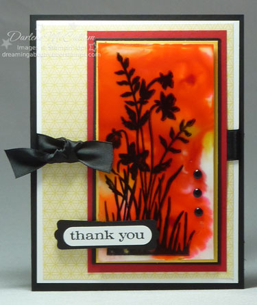 Stampin up Stained Glass Technique #2