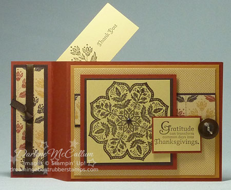 Stampin Up Days of Gratitude Wiper Card
