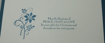 Gifts of Christmas Card Inside