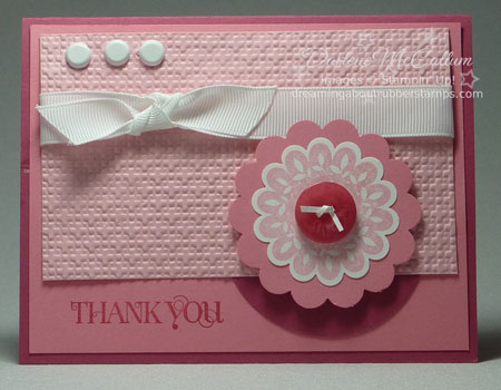 Stampin Up Canada Printed Petals Card