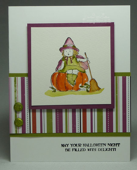 Stampin Up Canada Greeting Card Kids Witch Card