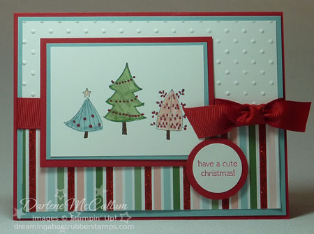 Stampin Up A Cute Christmas Card