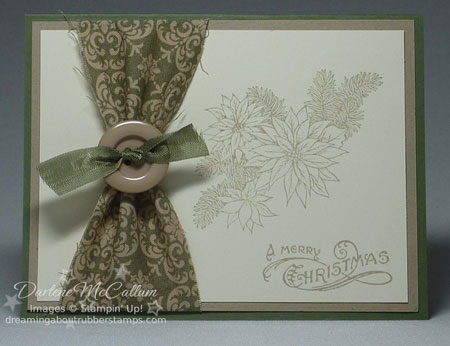Stampin Up Canada Fabric Card