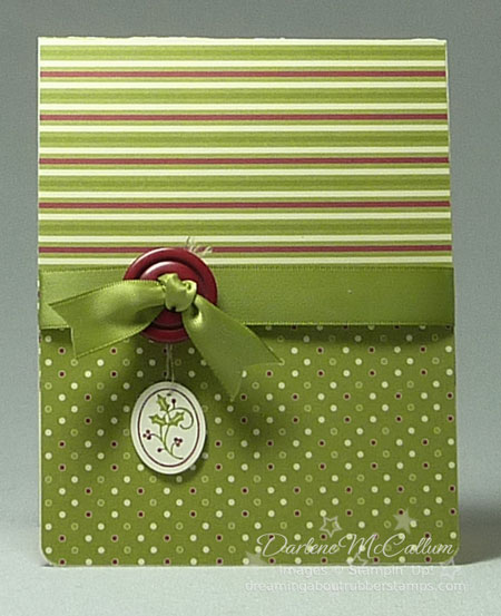 Stampin Up Canada Tags til Christmas Card