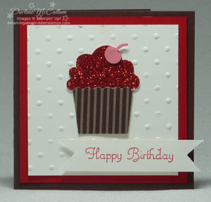 Build A Cupcake Card - Red