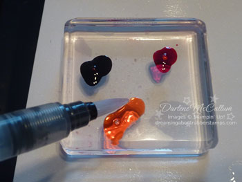 Ink refills on clear block