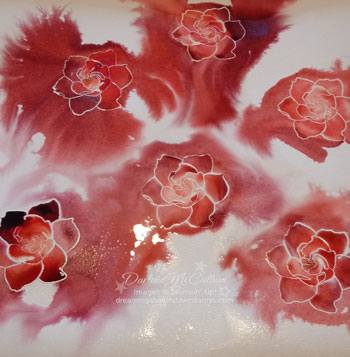 All three colors of ink applied
