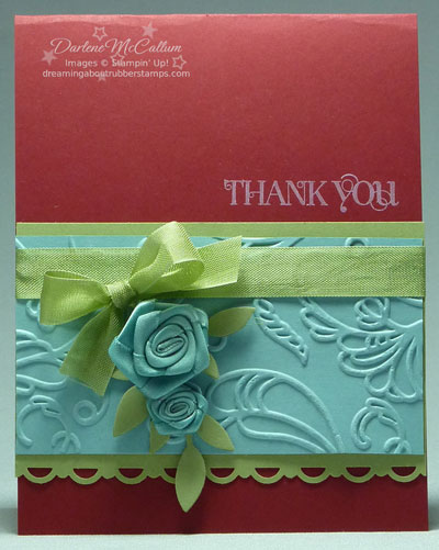 Curly Cute Stamp set with Vanilla Rosetted from Stampin' Up! Canada