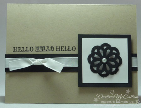 Blossoms Bouquet Triple Layer Punch Card