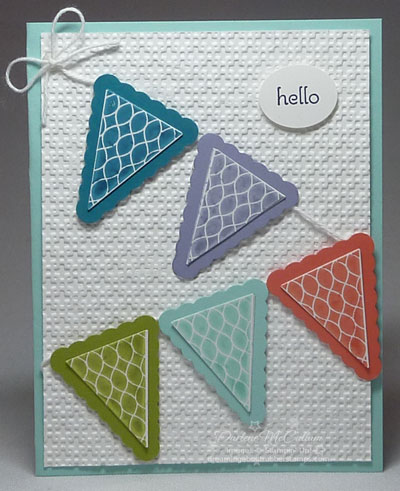 In Colors Pennant Card