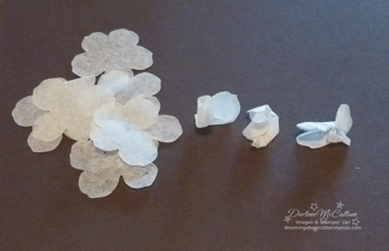 Crepe Flowers Step 1