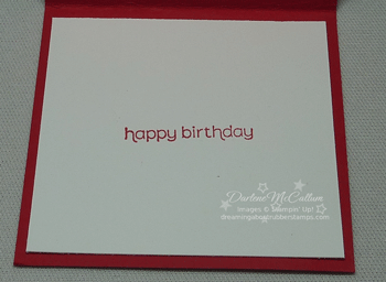 Real Red Pinwheel Mini Card Inside