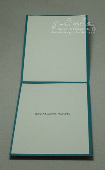 Island Indigo Pinwheel Card Inside